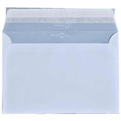 Envelop Hermes bank C6 114x162mm zelfklevend wit pak à 50 stuks