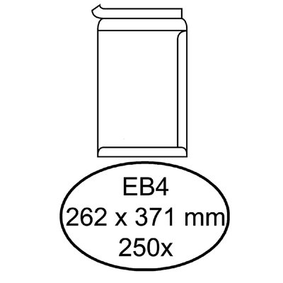 Envelop Quantore akte EB4 262x371mm zelfklevend wit 250 stuks
