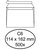Envelop Quantore bank C6 114x162mm zelfklevend wit 500 stuks