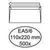 Envelop Quantore bank EA5/6 110x220mm zelfklevend wit 500 stuks foto