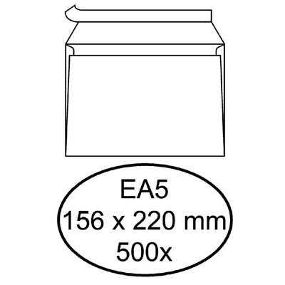 Envelop Quantore bank EA5 156x220mm zelfklevend wit 500 stuks