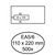 Envelop Quantore 110x220mm venster 3x10cm links 500 stuks