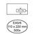 Envelop Quantore 110x220mm venster 3x10cm rechts 500 stuks