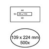 Envelop Quantore 109x224mm midden venster 25x110mm 500 stuks foto