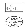 Envelop Quantore 110x220mm venster 4x11cm links zelfklevend 500 stuks foto