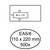 Envelop Quantore 110x220mm venster 4x11cm links zelfklevend 500 stuks