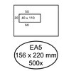 Envelop Quantore 156x220mm venster 4x11cm links zelfklevend 500 stuks foto