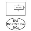Envelop Quantore 156x220mm venster 4x11cm rechts zelfklevend 500 stuks foto