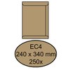 Envelop Quantore akte EC4 240x340mm bruinkraft 250 stuks foto