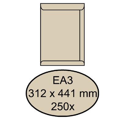 Envelop Quantore akte EA3 312x441mm cremekraft 250 stuks