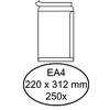Enveloppe Hermes EA4 220x312mm autocollant blanc 250 pièces Photo