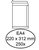 Envelop Hermes akte EA4 220x312mm zelfklevend wit doos à 250 stuks
