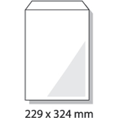 Envelop Hermes akte C4 229x324mm gegomd wit pak à 25 stuks