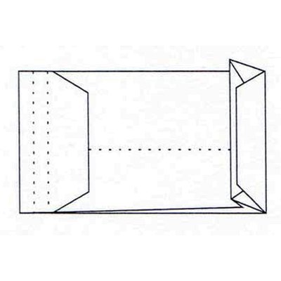 Envelop Quantore monsterzak 229x324x38mm zelfklevend wit 10 stuks