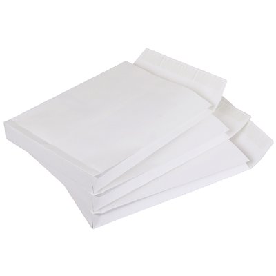 Envelop Quantore monsterzak 262x371x38mm zelfklevend wit 125 stuks