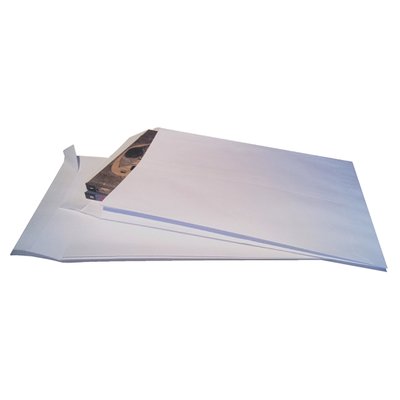 Envelop Quantore monsterzak 262x371x38mm zelfklevend wit 125 stuks