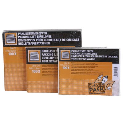 Paklijstenvelop CleverPack zelfklevend onbedrukt 165x112mm pak à 100st
