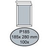 Envelop Quantore bordrug P185 185x280mm zelfklevend wit 100 stuks foto