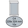 Envelop Quantore bordrug C4 229x324mm zelfklevend wit 10 stuks foto