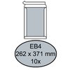 Envelop Quantore bordrug EB4 262x371mm zelfklevend wit 10 stuks foto