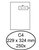 Envelop Quantore C4 229x324mm venster 4x11cm rechts zelfklevend 250st