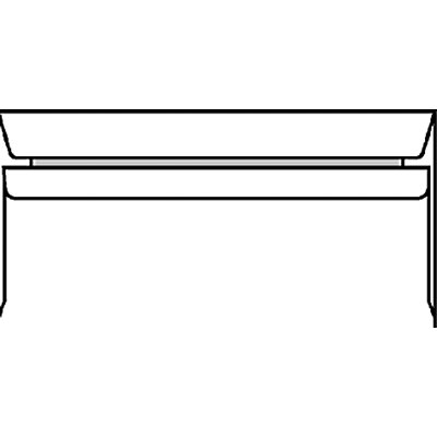 Envelop IEZZY C5/6 114x229mm venster rechts zelfklevend wit 500 stuks