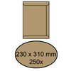 Envelop IEZZY akte 230x310mm zelfklevend 90gr bruin 250 stuks foto