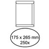 Envelop akte IEZZY 175x265mm zelfklevend 100gr wit 250 stuks foto