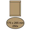 Envelop akte IEZZY 175x265mm zelfklevend 90gr bruin 250 stuks foto