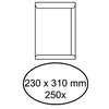 Envelop akte IEZZY 230x310mm zelfklevend 100gr wit 250 stuks foto