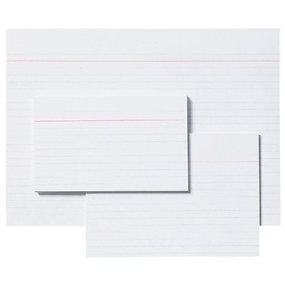 Fiche Système Aurora 150x100mm ligné + marge en-tête 210g blanc 100 feuilles