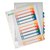 Tabblad Leitz WOW A4+ 11-gaats 1-12 PP assorti