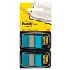 Indextabs Post-it 680 25.4x43.2mm duopack blauw 2x 50 tabs foto