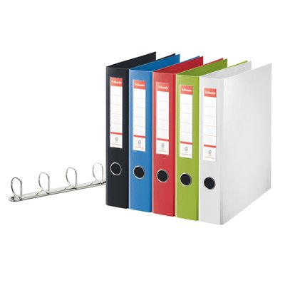 Ringband Esselte Standaard maxi 30% gerecycled PP folie wit