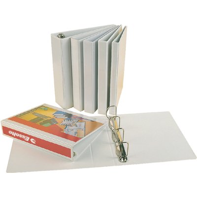 Classeur panorama Esselte A4 4 anneaux méc-D 16mm PP blanc