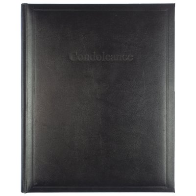 Condoleancealbum Kangaro 260x210mm zwart