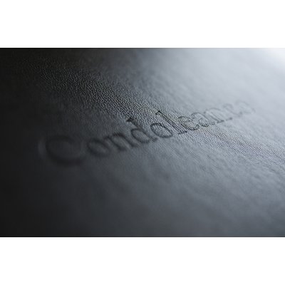 Condoleancealbum Kangaro 260x210mm zwart