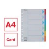 Intercalaire Esselte Standart A4 6 onglets 11 perf carton assorti Photo