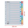 Intercalaire Esselte Standart A4 10 onglets 11 perf carton assorti Photo