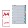 Intercalaire Esselte Standart A4 12 onglets 11 perf carton assorti Photo