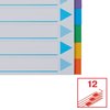 Intercalaire Esselte Standart A4 12 onglets 11 perf carton assorti Photo