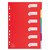 Intercalaires Exacompta 11 perf 6 onglets 225x297mm PP assorti