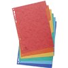 Tabbladen Exacompta 225x297mm 11-gaats 6-delig glanskarton foto