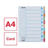 Tabbladen Esselte Premium A4 10-delig karton 23-rings assorti foto