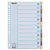 Intercalaire Esselte Premium A4 12 onglets 23 perf carton assorti