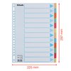 Intercalaire Esselte Premium A4 12 onglets 23 perf carton assorti Photo