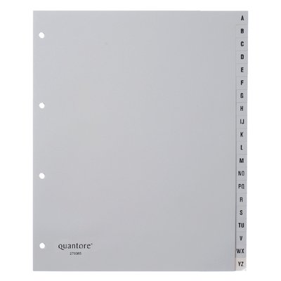 Intercalaire Quantore A4 4 perforations 20 onglets A-Z Extra Large PP