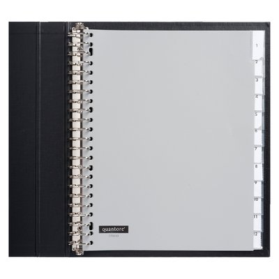 Intercalaire Quantore 23 perforations 12 onglets+fenêtre Extra Large PP