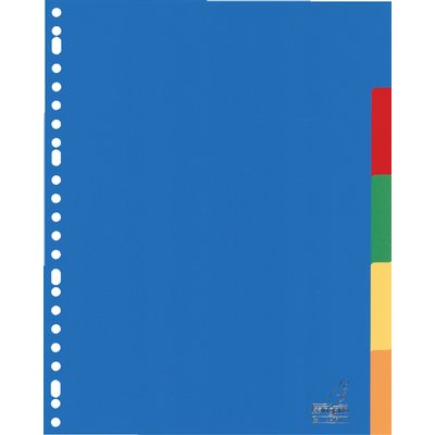 Intercalaire Kangaro A405M A4 23 perforations 5onglets PP assorti