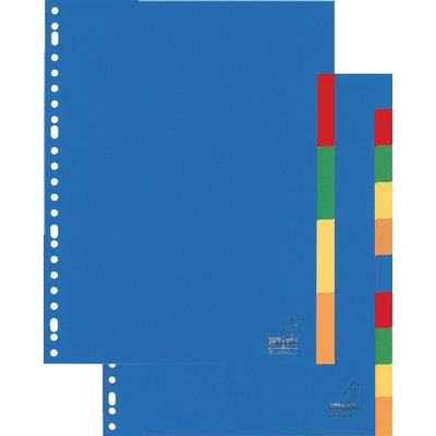 Intercalaire Kangaro A405M A4 23 perforations 5onglets PP assorti